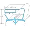 Door Gasket for Beverage Air Part# 712-012D-05