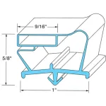 Drawer Gasket 9" X 28 7/8" for Beverage Air Part# 712-012D04