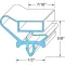 Door Gasket for Beverage Air Part# 712-013C-07