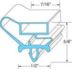 Door Gasket 21 1/2" X 31 1/2" for Beverage Air Part# 712-013C07