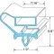 Door Gasket 21 1/2" X 31 1/2" for Beverage Air Part# 712-013C07
