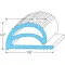 Compression Gasket  1/2" Height,50' for AllPoints Part# 741320