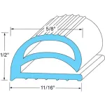Gasket, Compression - Per Foot for AllPoints Part# 741135