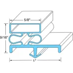 Continental Refrigerator 2-723 Gasket - 20 3/8" x 59 7/16"