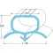 Compression Gasket  - 8Ft for AllPoints Part# 741311
