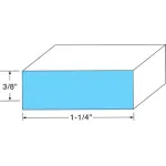 Mavrik - 741315 - 3/8 in x 1 1/4 in Sponge Rubber Gasket