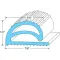 Compression Gasket  1/2" Height,50' for AllPoints Part# 741320