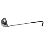 Vollrath 58022 Ladle, 2 Oz., 2-1/4" Bowl Dia., 9-7/8" Black Kool-Touch Handle, Safe Up To 225 F (107.2 C), Fully Functional To 350 F (176.6 C), Equipped With All-Natural Antimicrobial, Round Shape Ideal For Serving Chili Or Soup Into Cups, Portion-Sized For Most Popula