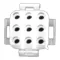 Connector - 9 Pin Male for Frymaster Part# 807-0155