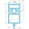 Door Gasket 25 1/8" X 54 1/8" for True Part# 810-801