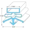 Gasket, Door - 16-7/8" for True Part# 810713