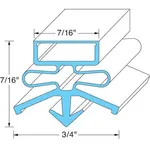 Gsk219 Door Gasket 8-1/4In X 42-5/8In Black