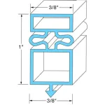 All Points 74-1057 Magnetic Door Gasket - 25 1/8" x 54 1/8"
