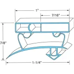 Mavrik - 741341 - 53 in x 25 1/2 in Door Gasket