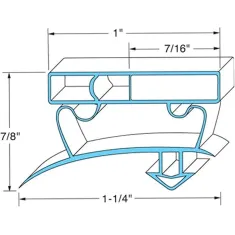 Gasket, Door - 22-1/2" X for True Part# 932588