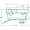 Gasket 25 1/2" x 53" for True Part# 811125