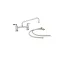 Pantry Faucet,Deck Mount  Swing Nozzle for T&S Brass Part# B-0221-KIT