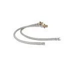 Nipple Kit, Inlet Supply  24" Flex Hoses for T&S Brass Part# B-0425-KIT