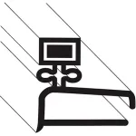 Gasket,Door (Vertical) for Baxter Part# BAX1-100V16-0271C