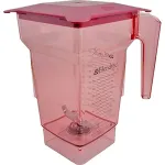 Jar (4-Sided,Red,W/Lid,75 Oz) for Blendtec Part# BLD40-619-62