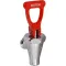 Faucet Assy(Chr/Red Hdl,Water) for Bunn-O-Matic Part# BUN7094-0002