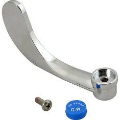 Handle- 4"Chrome Handicap (Cold) for T&S Brass Part# BWH4C