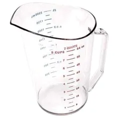 2 Qt Measuring Cup-135 Clear for Cambro Part# CAM200MCCW135
