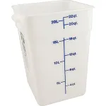 Container(Square,22 Qt,White) for Cambro Part# CAM22SFSP-148
