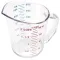 1 Pt Measuring Cup-135 Clear for Cambro Part# CAM50MCCW135
