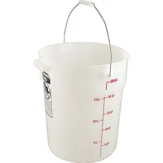Bucket(White,W/ Handle, 22 Qt) for Cambro Part# PWB22148