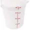 Container Rnd 4Qt -148 Poly/White for Cambro Part# RFS4-148