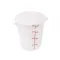 Container (8-3/16"Rd,4 Qt,Wht) for Cambro Part# CAMRFS4