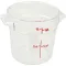Container, 1Qt , 6-1/2" Diam, Clr Plstc for Cambro Part# CAMRFSCW1135