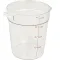 Container Clear Rd 4Qt  for Cambro Part# CAMRFSCW4135