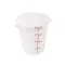 Container (8-3/16"Rd,4 Qt,Wht) for Cambro Part# CMBRFS4