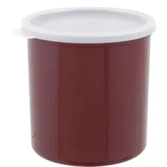 Crock W/Lid(Plst,1.2 Qt, Brn) for Cambro Part# CP12-195