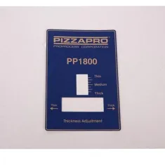 Pp180 Thickness Adj Overlay for Doughpro Part# DPROPROPP180010