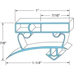 Gasket 25 1/2" X 53" for TRUE Part# E811125
