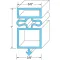 Gasket, Door24 1/4" X 62 7/8" for TRUE Part# E810772