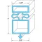 Door Gasket25 1/8" X 54 1/8" for TRUE Part# E810801