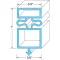Door Gasket24 5/8" X 54 1/8" for TRUE Part# E810802