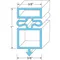 Door Gasket25 3/4" X 54 1/8" for TRUE Part# E810803
