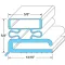 Door Gasket 23 1/2" X 59 1/2" for Tri-Star Part# ER-04505-00