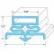 Door Gasket 23-5/8" X 59-3/4" for Tri-Star Part# ER-09501-00