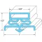 Door Gasket 23 1/2" X 23 1/2" for Tri-Star Part# ER-09505-00