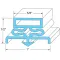 Door Gasket 23-5/8" X 59-3/4" for Tri-Star Part# ER-61097-00