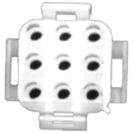 Connector - 9 Pin Male  for Frymaster Part# FM807-0155