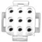 Connector - 9 Pin Male  for Frymaster Part# FM807-0155