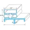 Door Gasket  for Glastender Part# GLA06004390