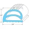 Door Gasket  for Glastender Part# GLA11000069